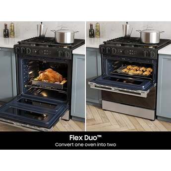 Samsung NSG6DG8550SR 30 Inch Slide-In Gas Smart Range Stainless Steel — thumbnail 7