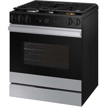 Samsung NSG6DG8700SR 30 Inch Slide-In Gas Smart Range Stainless Steel — thumbnail 3