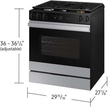 Samsung NSG6DG8700SR 30 Inch Slide-In Gas Smart Range Stainless Steel — thumbnail 9