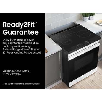 Samsung 6.3 Cubic Foot Induction Slide In Range Convection Self Clean Air Fry Bespoke: White Glass — thumbnail 3