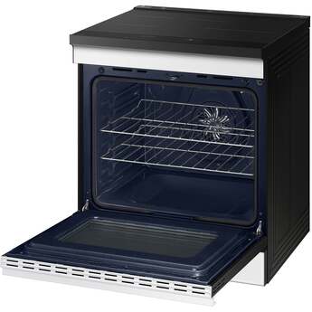 Samsung 6.3 Cubic Foot Induction Slide In Range Convection Self Clean Air Fry Bespoke: White Glass — thumbnail 34