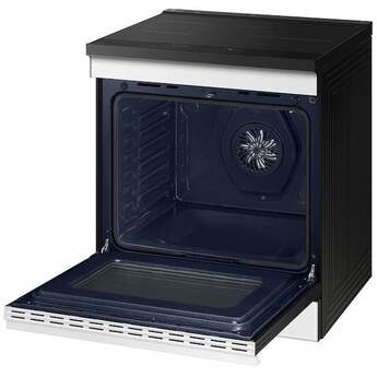 Samsung 6.3 Cubic Foot Induction Slide In Range Convection Self Clean Air Fry Bespoke: White Glass — thumbnail 4