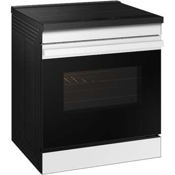 Samsung 6.3 Cubic Foot Induction Slide In Range Convection Self Clean Air Fry Bespoke: White Glass — thumbnail 45