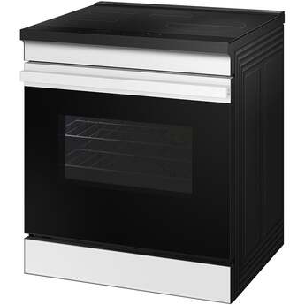 Samsung 6.3 Cubic Foot Induction Slide In Range Convection Self Clean Air Fry Bespoke: White Glass — thumbnail 9