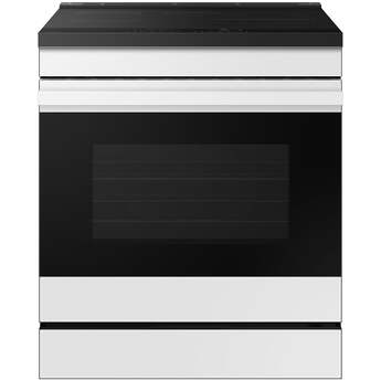 Samsung 6.3 Cubic Foot Induction Slide In Range Convection Self Clean Air Fry Bespoke: White Glass — thumbnail 10
