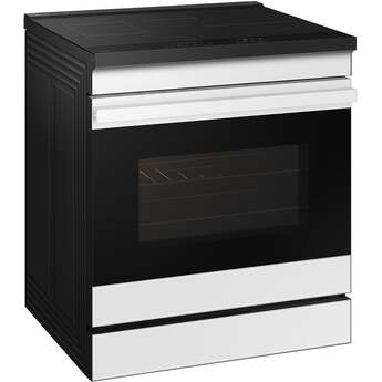 Samsung 6.3 Cubic Foot Induction Slide In Range Convection Self Clean Air Fry Bespoke: White Glass — thumbnail 16