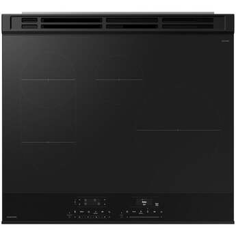 Samsung 6.3 Cubic Foot Induction Slide In Range Convection Self Clean Air Fry Bespoke: White Glass — thumbnail 18
