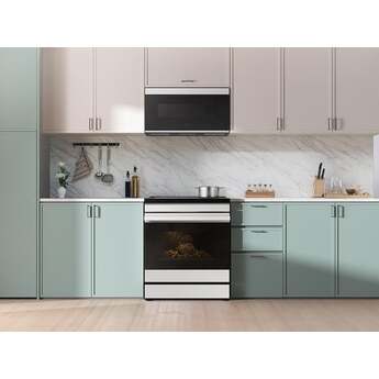 Samsung 6.3 Cubic Foot Induction Slide In Range Convection Self Clean Air Fry Bespoke: White Glass — thumbnail 29