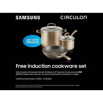 Samsung 6.3 Cubic Foot Induction Slide In Range Convection Self Clean Air Fry Bespoke: White Glass — thumbnail 30