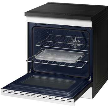 Samsung 6.3 Cubic Foot Induction Slide In Range Convection Self Clean Air Fry Bespoke: White Glass — thumbnail 39