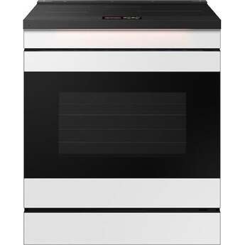 Samsung 30 Inch Slide-In Induction Smart Range with 4 Elements, 6.3 cu. ft. Convection+ Oven, Sync Burner, Storage Drawer, Air Fry, Sabbath Mode, Self & Steam Clean, ADA Compliant, and ENERGY STAR®: White Glass — thumbnail 34