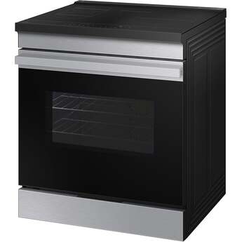 Samsung 30 Inch Slide-In Induction Smart Range with 4 Elements, 6.3 cu. ft. Oven Capacity, Sync Burner, Storage Drawer, Self & Steam Clean, Sabbath Mode, ADA Compliant and ENERGY STAR®: Stainless — thumbnail 12