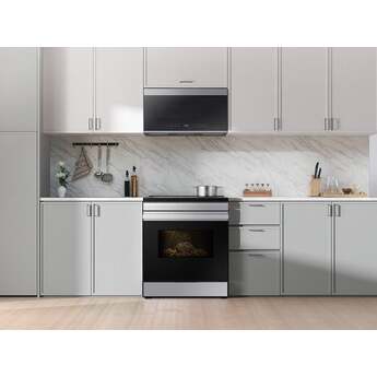 Samsung 30 Inch Slide-In Induction Smart Range with 4 Elements, 6.3 cu. ft. Oven Capacity, Sync Burner, Storage Drawer, Self & Steam Clean, Sabbath Mode, ADA Compliant and ENERGY STAR®: Stainless — thumbnail 7