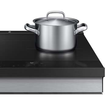 Samsung 30 Inch Slide-In Induction Smart Range with 4 Elements, 6.3 cu. ft. Oven Capacity, Sync Burner, Storage Drawer, Self & Steam Clean, Sabbath Mode, ADA Compliant and ENERGY STAR®: Stainless — thumbnail 9