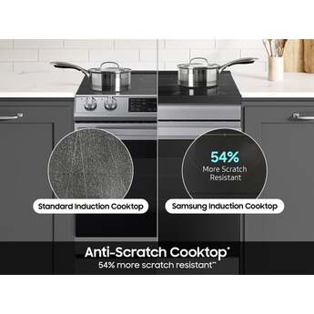 Samsung 6.3 Cubic Foot Induction Slide In Range Convection Self Clean Air Fry: Stainless — thumbnail 14