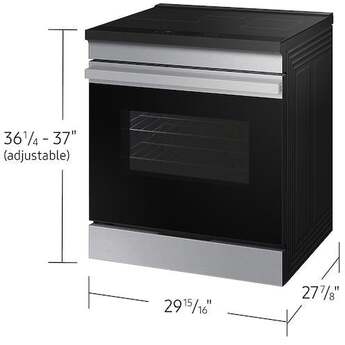 Samsung 6.3 Cubic Foot Induction Slide In Range Convection Self Clean Air Fry: Stainless — thumbnail 19