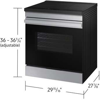 Samsung 6.3 Cubic Foot Induction Slide In Range Convection Self Clean Air Fry: Stainless — thumbnail 42