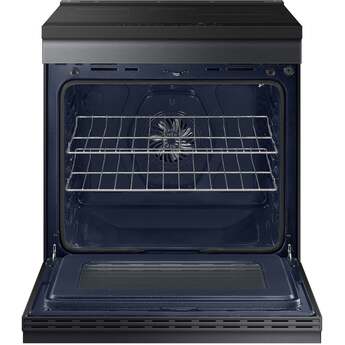 Samsung 30 Inch Smart Slide-In Induction Range with 4 Elements, 6.3 Cu. Ft. Oven Capacity, Oven Camera, Air Fry, Convection+, Ambient Edge Lighting™, Self & Steam Clean, Sabbath Mode, ADA Compliant and ENERGY STAR® Certified: Matte Black Steel — thumbnail 22