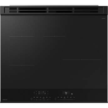 Samsung 30 Inch Smart Slide-In Induction Range with 4 Elements, 6.3 Cu. Ft. Oven Capacity, Oven Camera, Air Fry, Convection+, Ambient Edge Lighting™, Self & Steam Clean, Sabbath Mode, ADA Compliant and ENERGY STAR® Certified: Matte Black Steel — thumbnail 25