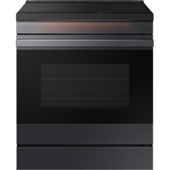 Samsung 30 Inch Smart Slide-In Induction Range with 4 Elements, 6.3 Cu. Ft. Oven Capacity, Oven Camera, Air Fry, Convection+, Ambient Edge Lighting™, Self & Steam Clean, Sabbath Mode, ADA Compliant and ENERGY STAR® Certified: Matte Black Steel — thumbnail 32