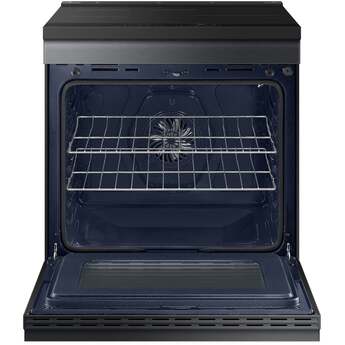 Samsung 30 Inch Smart Slide-In Induction Range with 4 Elements, 6.3 Cu. Ft. Oven Capacity, Oven Camera, Air Fry, Convection+, Ambient Edge Lighting™, Self & Steam Clean, Sabbath Mode, ADA Compliant and ENERGY STAR® Certified: Matte Black Steel — thumbnail 43
