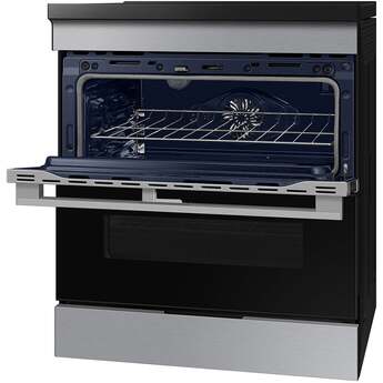 Samsung 30 Inch Slide-In Induction Smart Range With 4 Elements, 6.3 Cu. Ft. Flex Duo Convection+ Oven: Stainless Steel — thumbnail 4