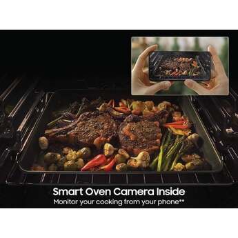 Samsung 6.3 Cubic Foot Induction Slide In Range Camera 7 Inch LCD Touch Convection Self Clean Air Fry: Stainless — thumbnail 14