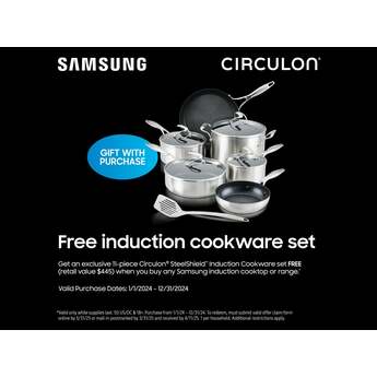 Samsung 6.3 Cubic Foot Induction Slide In Range Camera 7 Inch LCD Touch Convection Self Clean Air Fry: Stainless — thumbnail 19