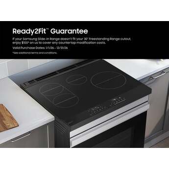 Samsung 6.3 Cubic Foot Induction Slide In Range Camera 7 Inch LCD Touch Convection Self Clean Air Fry: Stainless — thumbnail 20