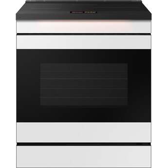 Samsung 6.3 Cubic Foot Induction Slide In Range Camera 7 Inch LCD Touch Convection Self Clean Air Fry: Stainless — thumbnail 3