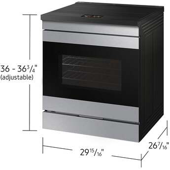 Samsung 6.3 Cubic Foot Induction Slide In Range Camera 7 Inch LCD Touch Convection Self Clean Air Fry: Stainless — thumbnail 30