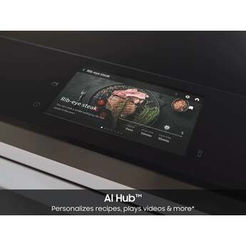 Samsung 6.3 Cubic Foot Induction Slide In Range Camera 7 Inch LCD Touch Convection Self Clean Air Fry: Stainless — thumbnail 35