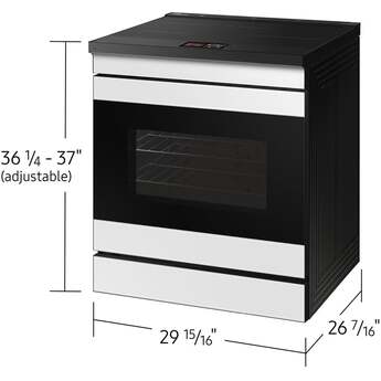 Samsung 6.3 Cubic Foot Induction Slide In Range Camera 7 Inch LCD Touch Convection Self Clean Air Fry: Stainless — thumbnail 43