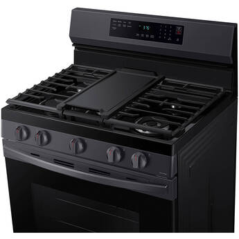 Samsung 6.0 cu.ft. Gas Fan Convection Range - Stainless Steel — thumbnail 4