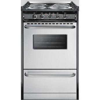 Summit Professional 20" Stainless Steel Electric Slide-In Coil Range