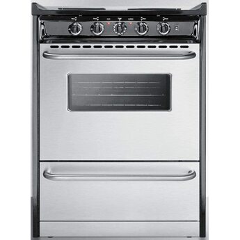 Summit Professional 24" Stainless Steel Electric Slide-In Coil Range