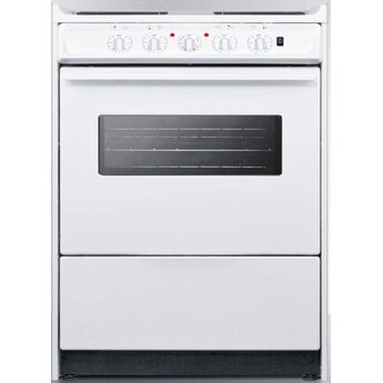 Summit 24" White Slide-In Electric Coil Range with Oven Light & Window- ADA Compliant — thumbnail 7