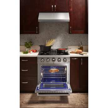Thor Kitchen 30 Inch Slide-in Dual Fuel Liquid Propane Range, in Stainless Steel — thumbnail 10