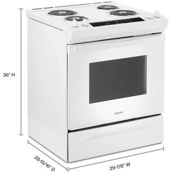 Whirlpool WEC310S0LW 30 Inch Slide-in Electric Range — thumbnail 15