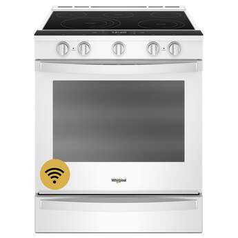 Whirlpool 30" White Electric Slide-In Smoothtop Range - Convection - ADA Compliant