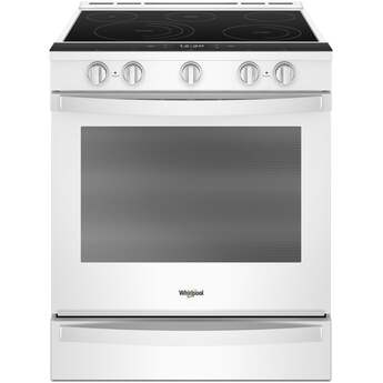 Whirlpool 30" White Electric Slide-In Smoothtop Range - Convection - ADA Compliant — thumbnail 3