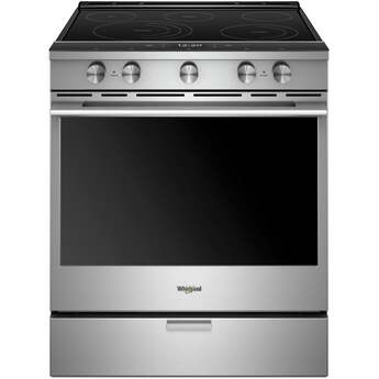 Whirlpool 30" Fingerprint Resistant Stainless Steel Electric Smoothtop Slide-In Range - Convection - ADA Compliant — thumbnail 2