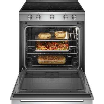 Whirlpool 30" Fingerprint Resistant Stainless Steel Electric Smoothtop Slide-In Range - Convection - ADA Compliant — thumbnail 30
