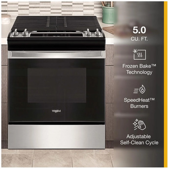 Whirlpool WEG515S0LS 30 Inch Natural Gas, All Gas Slide-In Range in Stainless Steel — thumbnail 16