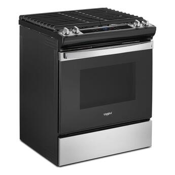 Whirlpool WEG515S0LS 30 Inch Natural Gas, All Gas Slide-In Range in Stainless Steel — thumbnail 2