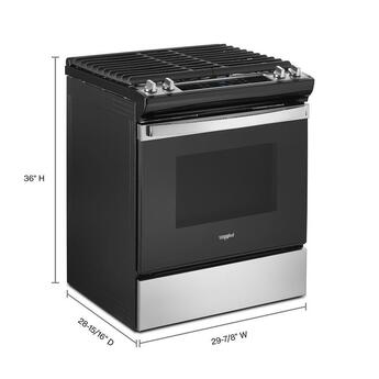 Whirlpool WEG515S0LS 30 Inch Natural Gas, All Gas Slide-In Range in Stainless Steel — thumbnail 25