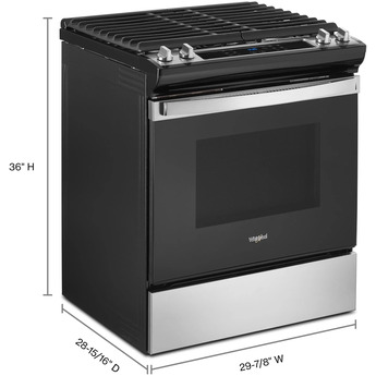 Whirlpool WEG515S0LS 30 Inch Natural Gas, All Gas Slide-In Range in Stainless Steel — thumbnail 28