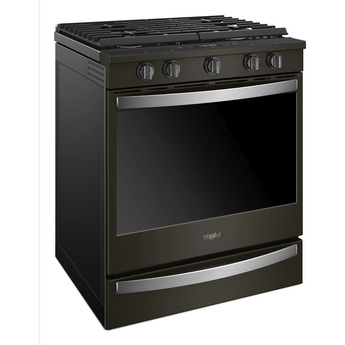 Whirlpool 30" Black Stainless Steel Gas Slide-In Sealed Burner Range - Convection - ADA Compliant — thumbnail 16