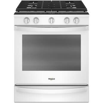 Whirlpool 30" White Gas Slide-In Sealed Burner Range - Convection - ADA Compliant — thumbnail 3