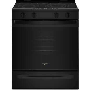 Whirlpool WSES5030SB 30-inch Electric Smart Range Black